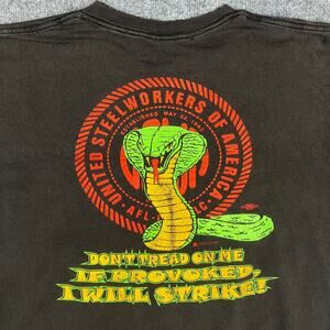 Jensen T-Shirt Mens XXL Black Union Pocket Graphic Distressed Worn Workwear